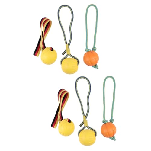 Housoutil 6 STK Dog Toy Hunde spielsachen hundeschüssel dogball Hunde bälle hundetraining hundeball Dogs Toys Spielzeug Trainingsbedarf für Haustiere beissen Hüpfender Ball Hunde trainieren von Housoutil