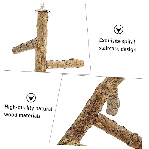 6 STK Vogel stehender Stock vogelgitter vogelstange Bird Toys Spielzeug Vogelständerstange Papageienbarsch Vogelstock Pfeffer Holz aufstehen stehende Stange Holzrahmen Pole hölzern von Housoutil