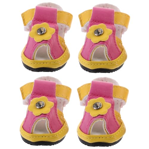 Housoutil 8 STK Haustier Sandalen Haustier-Sandale Hund Welpe rutschfeste Schuhe Für Haustiere Haustier-hundeschuhe Hundesandalen Für Den Sommer Wasserständer Aquarium Wasser Regal von Housoutil