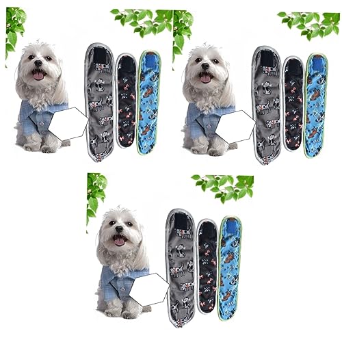 Housoutil 3sets Haustier Kostüm Doggy Windeln Bauch Bands Für Männliche Hunde Welpen Windel Gesundheit 3 ​​stücke * 3 von Housoutil