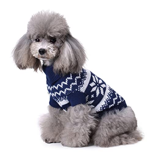 Housoutil Weihnachtspullover Weihnachtskatzen-Outfit Welpenpullover Elch Kleider Kleiner Hundepullover Weihnachtswelpenkleidung Festliches Kostüm für Haustiere Halloween von Housoutil