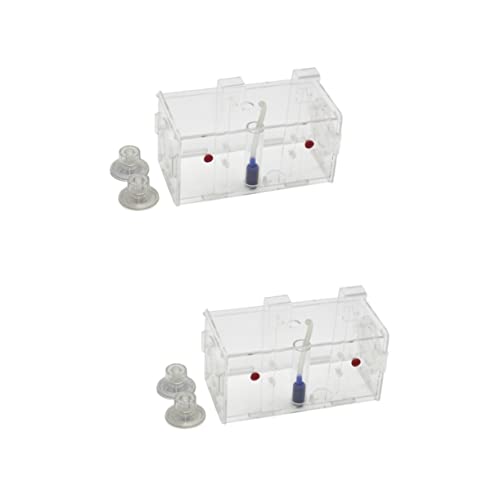 Housoutil Fischnetz Für Aquarien 2Er-Box Fischbrutkasten Fischzucht-Brutkasten Guppys Fischnetz Zierfische Aquarium Landwirtschaftliches Netz Aquarien-Inkubator von Housoutil