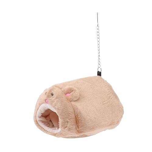 Housoutil Plüschtier Hamster hängematte Hamster Winterbett Hamster-Hängematte Schlafsack für Baby Spielzeug für Kleinkinder Hamsterversteck Nest Höhlenbett gemütlich Kleine Tiere Käfig von Housoutil