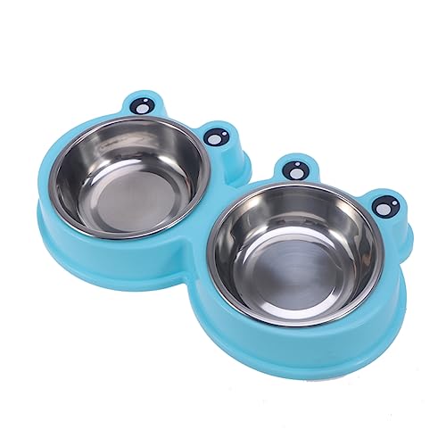 Housoutil Haustier Schüssel Set Edelstahl Hund Wasser Und Lebensmittel Feeder Dual Schüssel Design Nicht von Housoutil