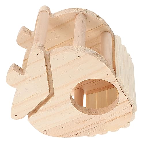 Housoutil Holz Heu Spender für Kaninchen Feeder Heu Feeder Rack Sicher Hängen Heu Bunny Container von Housoutil