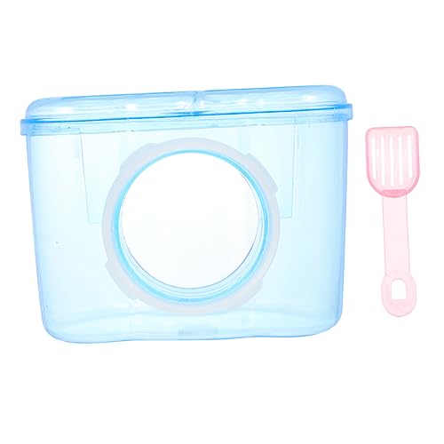 Housoutil Haustier Badezimmer Hamstersandbad Toilette Hamster Toilette Hamster Terrarium Haustiere Badezimmer für Hamster Badezimmer mit Hamsterdusche gewidmet Wanne Mülleimer von Housoutil