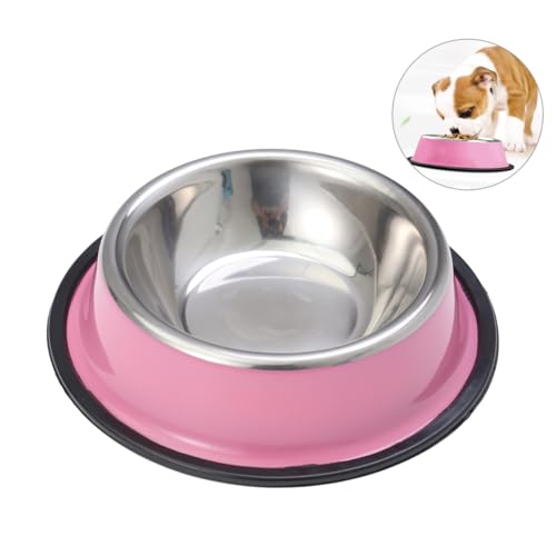 Housoutil katzennäpfe edelstahlschüsseln satschüssel bowlschüssel Dog Bowl dogbowl Katzennapf Hundenäpfe Hundenapf Haustierzubehör Haustiernapf malen Futternapf Geschirr rutschfeste Schale von Housoutil