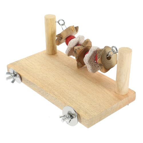 Housoutil Papagei Barsch Spielzeug Barsch Aus Natürlichem Holz Sittichstangen Für Käfig Spielzeug Für Vogelkäfige Hamster-kauspielzeug Vogel Stehen Holzspielzeug Backenzahn Xuanfeng Hölzern von Housoutil