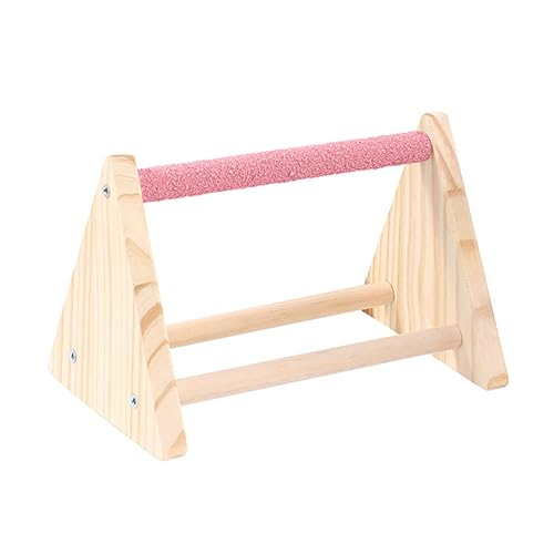 Housoutil Papagei Barsch Rau Dreieckige Stand Stick Multi-funktionale Papagei Kauen Spielzeug Verschleiß-beständig für Vogel Käfig von Housoutil