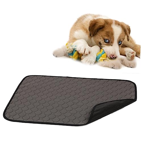 Housoutil Hunde-PIPI-pad Waschbar Haustier-PIPI-Pads – Matte Wiederverwendbar Grau Größe S von Housoutil