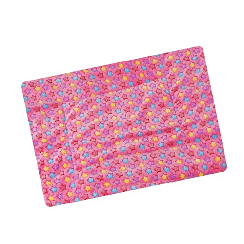 haustierdecke flanelldecke rosa pink schlafmatte Haustiere warme Decke Kissen für Haustiere Winter von Housoutil