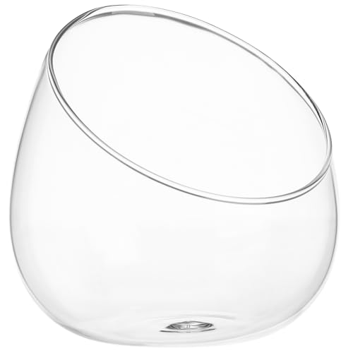 Housoutil Schneiden Schüssel Glas Vase Glas Terrarium Behälter Glas Terrarium Kerzenhalter Globus Schüssel Terrarium Süßigkeiten Geschirr Terrarium Glas Pflanzgefäß Obstglas Blumenbehälter von Housoutil