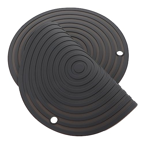 Housoutil 2pcs Runde Silikon Pet Fütterung Matte Katze Tischset pod Pad Hitzebeständig-verbrühungen von Housoutil