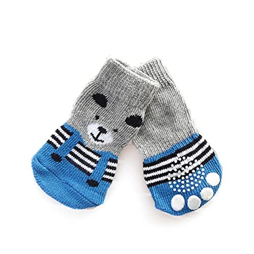 Housoutil Schuhe für hundepfoten pfotenschutz für Hunde Pfotensocken für Welpen Outdoor-Hundesocken warme Socken sockenschuhe Baumwollsocken für Haustiere Nicht-Haustier-Socken draussen von Housoutil