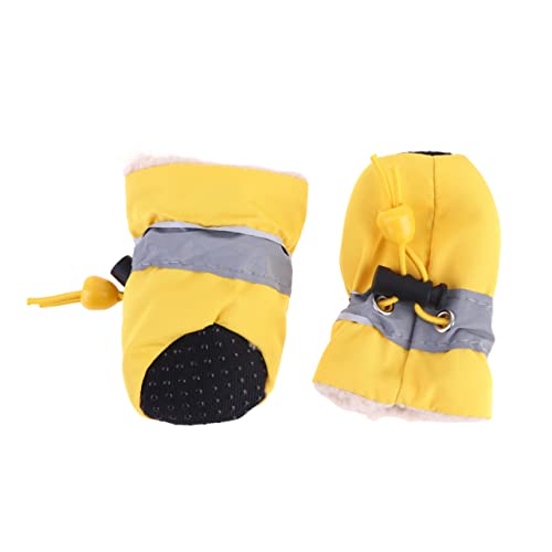 Housoutil Bodenschoner rutschfeste Hundestiefel Outdoor-socken Warme Wintersocken Hund rutschfeste Sohle Hundeschuhe Für Kleine Hunde Schuhe Für Hunde Haustier Schnee Der Hund Schuhschutz von Housoutil