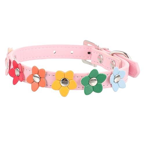 Housoutil Chihuahua-Halsband Pu-haustierhalsband Hundehalsband Verstellbar Stilvolles Welpenhalsband von Housoutil