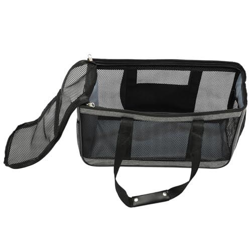 Housoutil Tasche Für Haustiere Mesh-katzentragetasche Reiserucksack Belüftete Haustiertasche Atmungsaktive Katzentasche Draussen Reisen Haustier Katze Oxford-Stoff von Housoutil