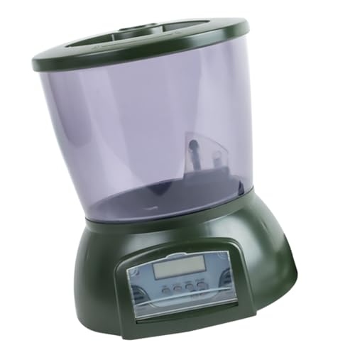 Housoutil Automatic Fish Feeder Automatischer Fischfütterer Timer für Fischfutterautomaten Sich selbst ernährendes Aquarium Zubehör für Aquarien Teichfutter draussen Spender Zubringer von Housoutil