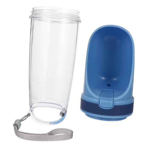 Housoutil Wasserspender für Haustiere 500 Ml Tragbare Wasserflasche Hundetränke Einfaches Design für Einfache Verwendung von Housoutil