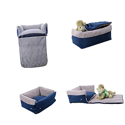 Housoutil hundebetten haustierbett hundebeet hundehaus hundeschlafplatz Zwinger Quadratisches Schlafsofa für Hunde Clamshell-Schlafsofa für Hunde Hundehütte Multifunktion Muschelschale von Housoutil