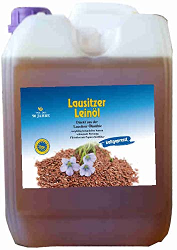 10 Liter Leinöl Leinsamenöl frisch nativ kaltgepresstes Leinöl für gesunde Energie von Hoyo Technology GmbH