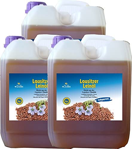 30 Liter Leinöl Leinsamenöl frisch nativ kaltgepresst Leinöl für gesunde Energie 3 X 10 Liter von Hoyo Technology GmbH