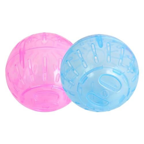 2pcs Hamster -Übungsball, Hamsterball Transparent Zwerg Hamster Übungsbällchen Laufrad Rennmäusespielzeuge von Hperu