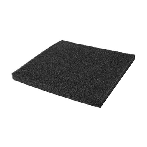 Hperu Filtermatte, Fischtankfilter, Filtrationsschaum Aquarium Fischtank Biochemische Filterschwammpolstermatte 50 x 50 cm Schwarzer Tank Wasserfischtankfilterponne von Hperu