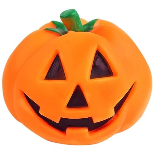 Hperu Halloween, Halloween Pumpkin Toy Squeak -Spielzeug kaubar Halloween Ornamente für Home Party Halloween Haustierspielzeug von Hperu