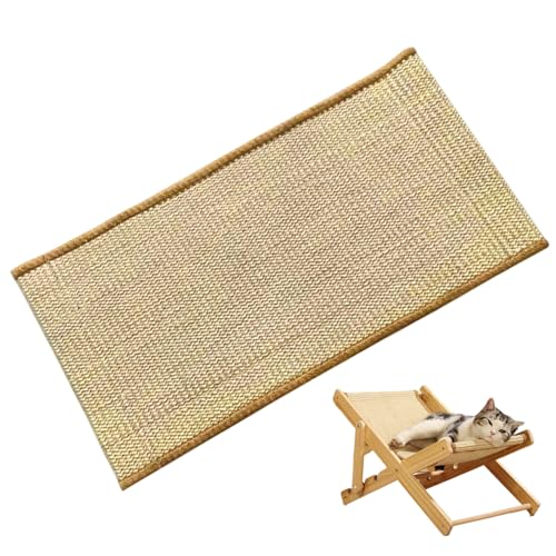 Hperu Katzen -Sisal -Stuhl Hängematte Ersatz 21,65x 11,02 Zoll Katzenkratzer Matte Hängemattenbett Ersatzabdeckung Bequeme Schlafteppiche für Katzen erhöhtes Bett kein Stuhl von Hperu