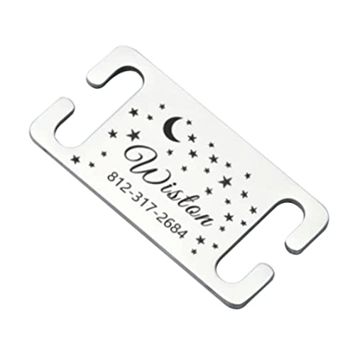 Hperu PET -ID -Tag für Hundename Tag personalisierte Kragen Tag Gravaved Cat Tag für Welpenkätzchen 5x3cm Silber -ID -Tags und Kragenzubehör von Hperu