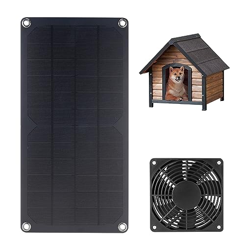 Hperu Solar Pet Solar Powered Panel Extraktor 10W Solar angetrieben 3 Watt Mini Pet Solar Panel Extraktor Hundehäuser von Hperu