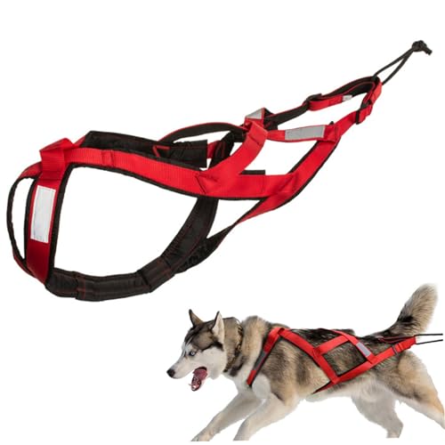 Hundezielgurt, Größe L Nylon Hundeschlittengurt unterstützender Hund Running -Gurt, reflektierender Hundegurt, wasserdicht von Hperu