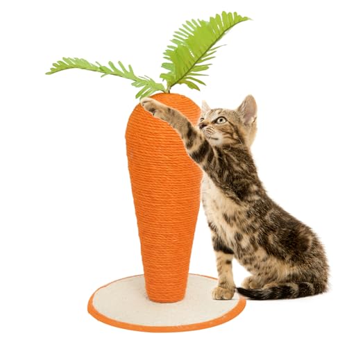 Hperu Katze Kratzer nach 16.93 im Karottenstil Natural Sisal Cat Crocker Tower Toy Karottenform Kätzchen Kratzer nach dem Klettern Katze Kratzer von Hperu