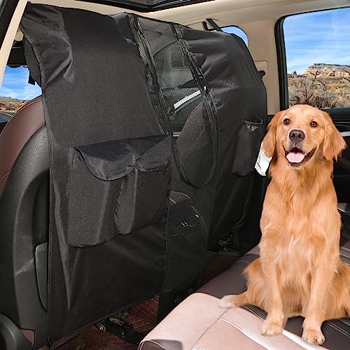Hppbody Hundegitter Auto, Universal Kofferraum Trenngitter für Hunde, Schutzgitter mit Verstellbarem Seil und Aufbewahrungstasche, Sicherheitsnetz für Sicheres Fahren mit Kindern und Haustieren von Hppbody