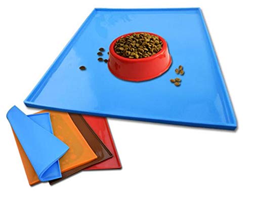 Hpybest Futtermatte für Hunde und Katzen, Silikon, für Futternapf, Futternapf, Futter, Platzdeckchen von Hpybest