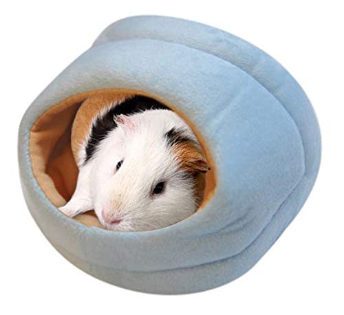 Hpybest Hängematte für Ratten, Hamster, Winter, warm, Fleece, niedliches Haus mit Bettmatte für kleine Plüschtiere von Hpybest