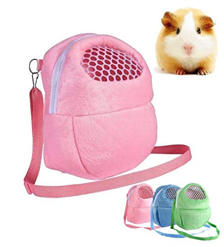 Hpybest Tragetasche für kleine Haustiere, Kaninchenkäfig, Hamster, Chinchilla, Reise, warm, atmungsaktiv, Größe L von Hpybest