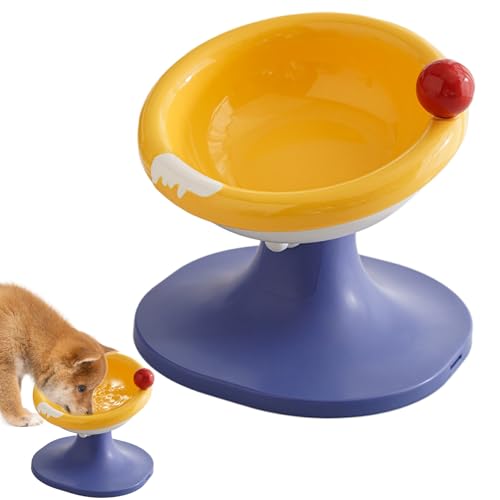Hqunjikp Erhöhte Hundenäpfe aus Keramik, geneigt, ergonomischer Futterständer mit verstellbarer Höhe, tiefes Design, Haustiernapf für kleine Rassen, Innenwohnung Hqunjikp Erhöhte Hundenäpfe aus Keramik, geneigt, ergonomischer Futterständer mit verstellbarer Höhe, tiefes Design, Haustiernapf für kleine Rassen, Innenwohnung von Hqunjikp