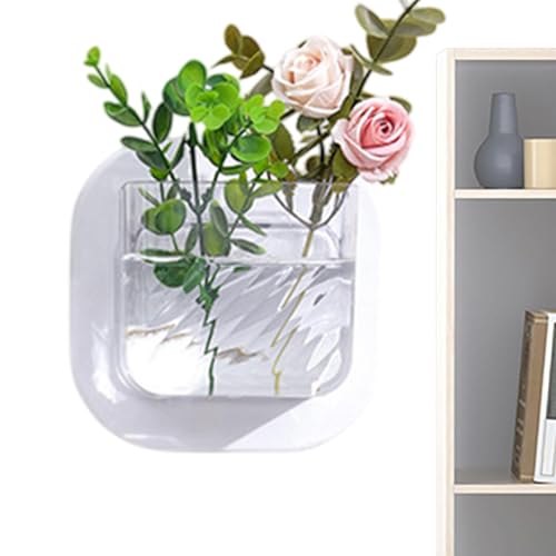 Hqunjikp Wand-Fischtopf – wandmontierter Blumentopf – transparente Fischschalen für Wohnzimmer, Schlafzimmer, Küche, Wohnung von Hqunjikp