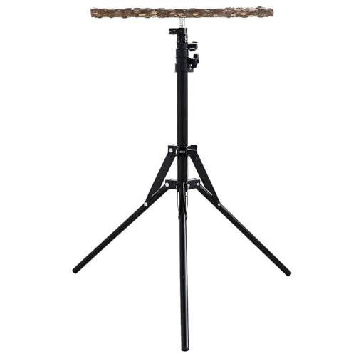 Vogel-Sitzstange – höhenverstellbar, tragbar, Holz & Metall, Papageienständer, verstellbare Höhe 40 bis 150 cm, natürliches Holz, Papageien-Sitzstange Spielzeug Vogel-Sitzstange – höhenverstellbar, tragbar, Holz & Metall, Papageienständer, verstellbare Höhe 40 bis 150 cm, natürliches Holz, Papageien-Sitzstange Spielzeug von Hqunjikp