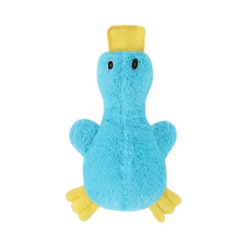 Hrlace Hundespielzeug Plüsch Ente Hundespielzeug Beruhigende Ente Für Hunde Quack-Quack Duck Dog Toy Hundespielzeug mit Plüschfüllung Beruhigendes Kuscheltier Enten Hundespielzeug Blaue Ente von Hrlace