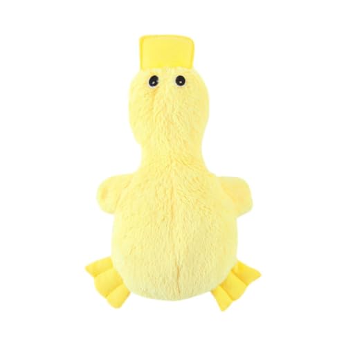 Hrlace Hundespielzeug Plüsch Ente Hundespielzeug Beruhigende Ente Für Hunde Quack-Quack Duck Dog Toy Hundespielzeug mit Plüschfüllung Beruhigendes Kuscheltier Enten Hundespielzeug Gelbe Ente von Hrlace