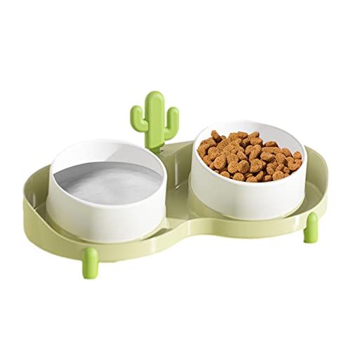 Hundenapf | geneigte doppelte Hundenäpfe | Haustier Futterstation Pet Dish Feeder mit Wasser und Futter Feeder für Katzen und Hunde Huyan von HuYan