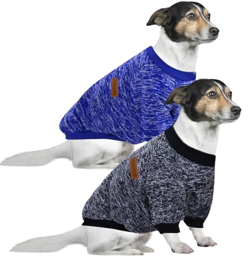 HuaLiSiJi 4XL Hundepullover Grosse Hunde Sweatshirt Kapuzenpullis für Große Hunde, Warm und Leicht, Mit Einer Weichen Textur, Elastizität Leicht zu Tragen (Dark Blue+Navy Blau) von HuaLiSiJi