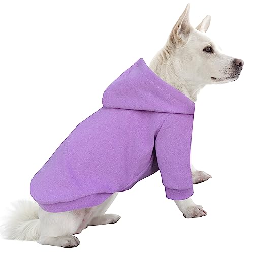 HuaLiSiJi Hunde Hoodie Hunde Sweatshirt Hundepullover Kleine Hunde Chihuahua Pullover, Warm und Leicht, Mit Einer Weichen Textur, Leicht zu Tragen und Hellen Farben (L, Lila) von HuaLiSiJi