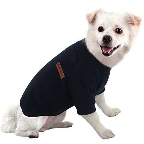 HuaLiSiJi Hundepullover Fleece Kleine Hunde Hoodie Chihuahua Kleidung Hundepullover Chihuahua Hunde Sweatshirt, Warm und Leicht, mit Einer Weichen Textur, Leicht zu Tragen (3XL, Schwarz) von HuaLiSiJi