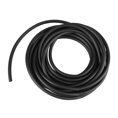 Huairdum Aquarium-Luftpumpenschlauch, Flexibler, Auslaufsicherer Aquarium-Luftschlauch aus Silikon, Professionell für Aquarium-Luftpumpen-Zubehör (Black) von Huairdum