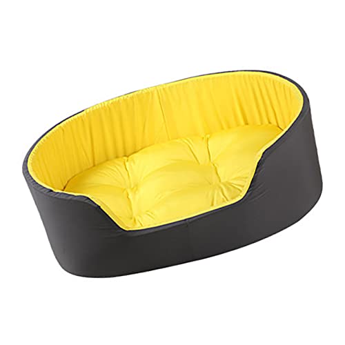 Katzenbett, Bequemes Haustier-Nestbett mit PP-Baumwollfüllung, Warmer Großer Raum mit Doppelseitigem Polster für Hunde (L, 60 x 40 cm / 23,6 x 15,7 Zoll, geeignet für) von Huairdum