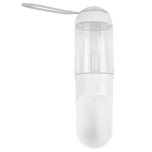 Tragbarer Wasserspender für Haustiere, 330 Ml, Hundewasserflasche, Leicht, Auslaufsicher, Einteiliges Design, Lebensmittelecht, Vielseitig Einsetzbar für Reisen (White) von Huairdum